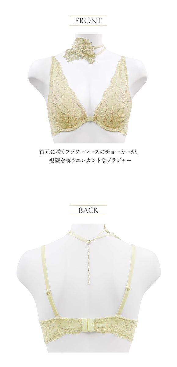 アンブラ Harmony in Bloom チョーカー付き デコルテレース モールドカップ ブラジャー 大きいサイズ ANNEBRA
