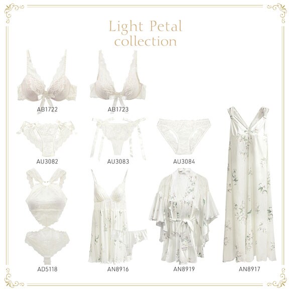 アンブラ Light Petal フラワープリント ロングドレス セクシー ルームウェア ネグリジェ ワンピース ANNEBRA