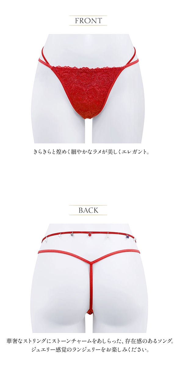 アンブラ ANNEBRA Love バックデザイン ショーツ Tバック ソング 総レース 単品 セクシー ランジェリー インポート プレゼント 彼女 下着 海外