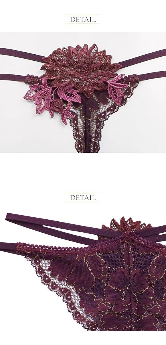 アンブラ Harmony in Bloom モチーフレースデザインソング ANNEBRA Tバック