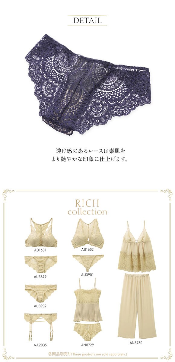 アンブラ ANNEBRA Rich ショーツ スタンダード 総レース セクシー 単品