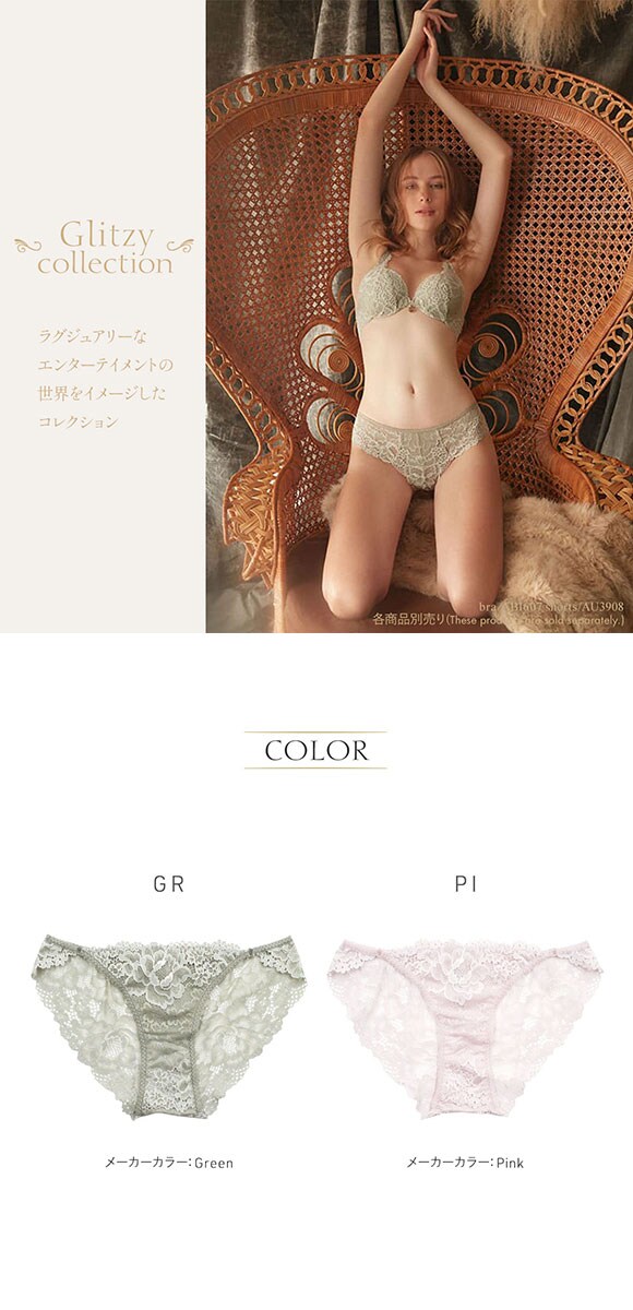 アンブラ ANNEBRA GLITZY 総レース ケミカル ショーツ スタンダード セクシー 単品