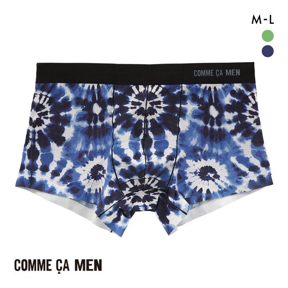 コムサメン Discovering Japan 絞り染め ボクサーパンツ メンズ COMME CA MEN 前とじ アンダーウェア