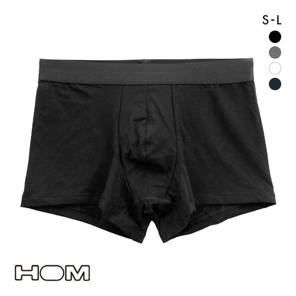 オム HOM CLASSIC BOXER BRIEFS PREMIUM COTTON MODAL ボクサーパンツ メンズ 前とじ 無地 アンダーウェア