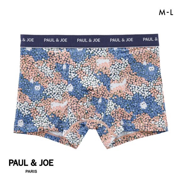 ポール ＆ ジョー お花畑でかくれんぼ柄 ボクサーパンツ メンズ 前とじ アンダーウェア PAUL & JOE