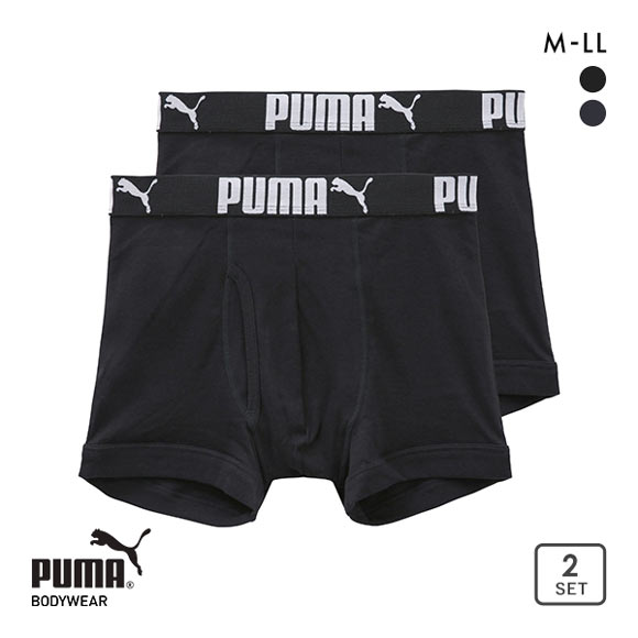 プーマ PUMA 2P 本体綿100％ ボクサーパンツ 2枚組 メンズ 前開き アンダーウェア