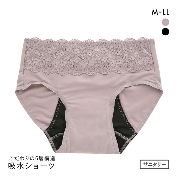 サラッフィープラス 吸水ショーツ 布ナプキンショーツ M L LL サニタリー フェムテック 尿モレ 生理 おりもの SALUFFYPLUS