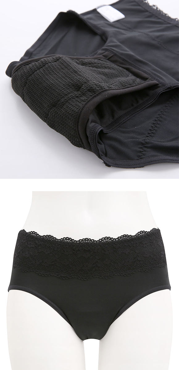 サラッフィープラス 吸水ショーツ 布ナプキンショーツ M L LL サニタリー フェムテック 尿モレ 生理 おりもの SALUFFYPLUS