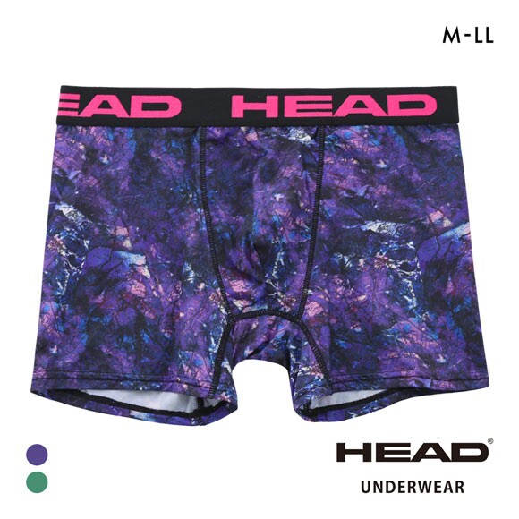 ヘッド クラックストーン柄 ボクサーパンツ メンズ 前とじ 超軽量 ボクサーブリーフ HEAD 大きいサイズ