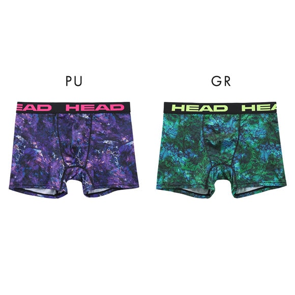 ヘッド クラックストーン柄 ボクサーパンツ メンズ 前とじ 超軽量 ボクサーブリーフ HEAD 大きいサイズ