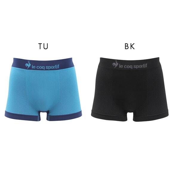 ルコックスポルティフ サイド/バックメッシュ 成型 ボクサーパンツ メンズ 前とじ le coq sportif