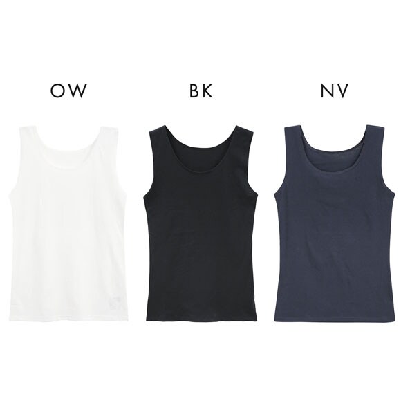 クールプラチナ ひやっとコットン タンクトップ レディース インナー 綿100％ 接触冷感 COOL PLATINUM
