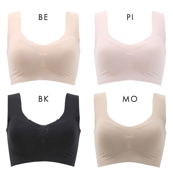 素肌メイク シアーフィット ハーフトップ レディース インナー ノンワイヤーブラ 肌になじむ