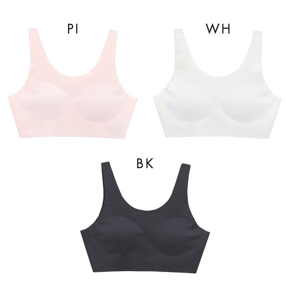 COCCOLE ちくちくしない フリーカット ハーフトップ ガールズ カップ付き キッズ ジュニア 女の子 女児 単品