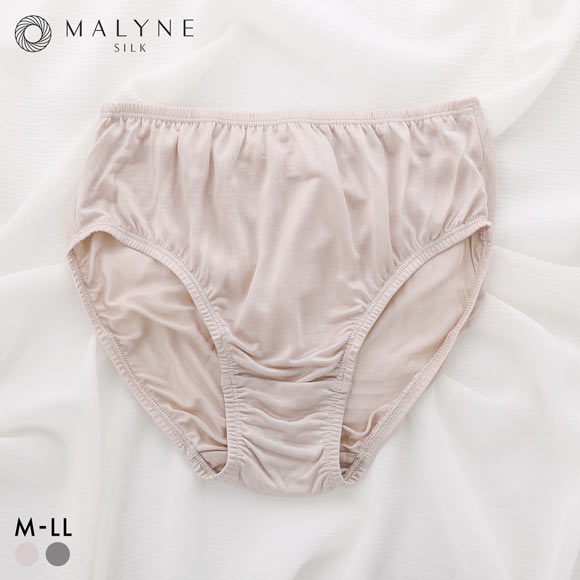 マリーネ シルク100％ ニット スタンダード ショーツ 深め ハイウエスト MALYNE