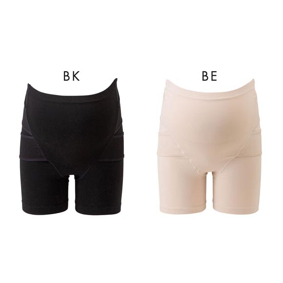 犬印 INUJIRUSHI 産前も産後も快適らくちん マタニティショーツ ボーイレングス フロントクロス 産前産後