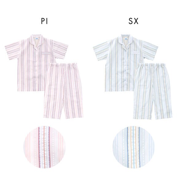 ヒヤロン レディース ルームウェア パジャマ 上下セット 半袖 7分丈パンツ 接触冷感 着るヒヤロン