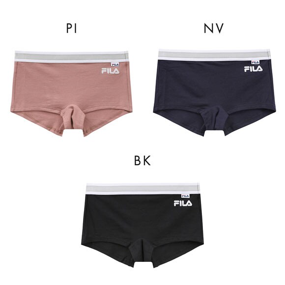 フィラ レディース グリッター ボクサーショーツ ワンポイント ロゴ　吸水速乾 M L 吸水速乾 FILA