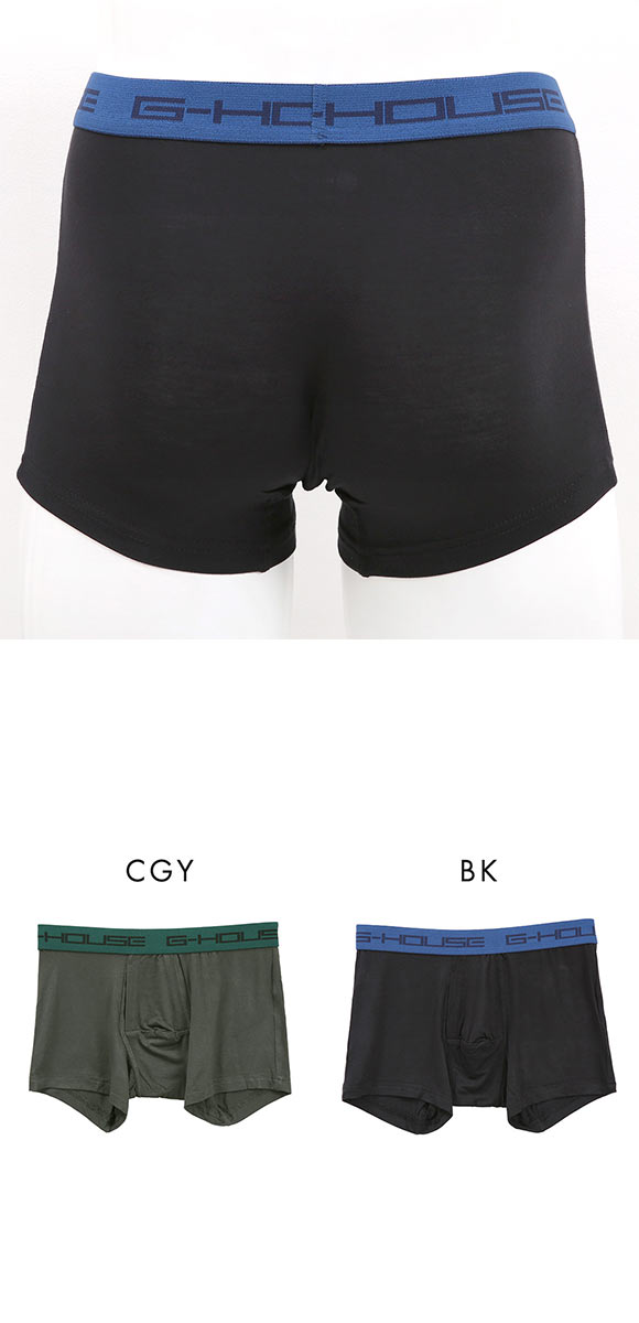 ジーハウス 技男 らくらく ボクサーパンツ メンズ 前開き レーヨン混 大きいサイズ G-HOUSE
