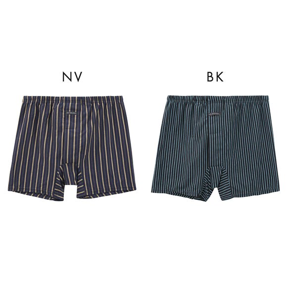 ジーハウス 男の安心 ニット トランクス　ストライプ 尿漏れ　吸水 メンズ 前開き M L LL G-HOUSE