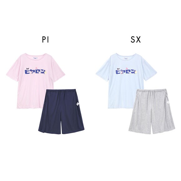 サンリオ×ヒヤロン レディース 接触冷感 パジャマ 上下セット ルームウェア 半袖 5分丈パンツ 着るヒヤロン