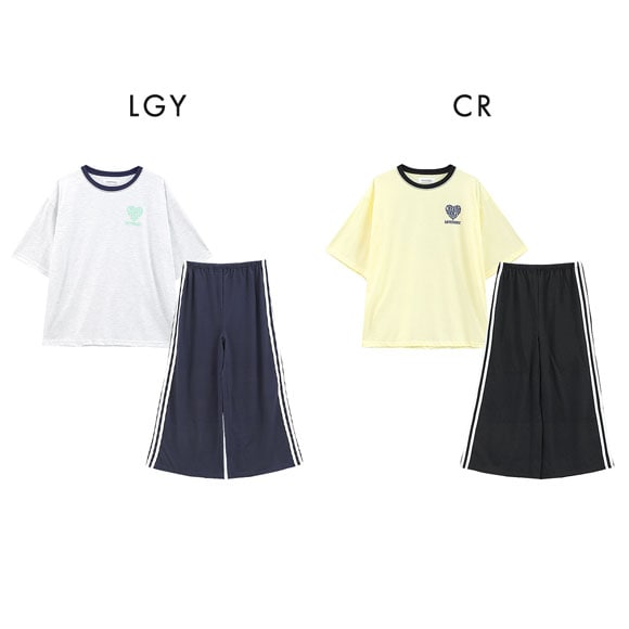 ラブトキシック Lovetoxic ルームウェア パジャマ 上下セット ジュニア キッズ 女の子 半袖 ロングパンツ 150 160