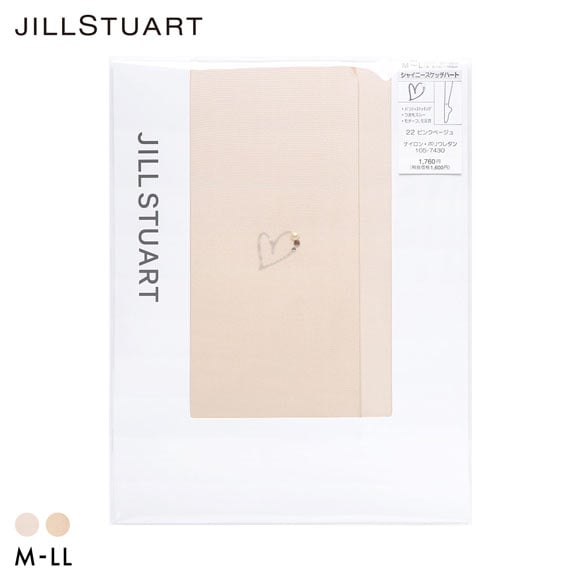 ジルスチュアート ハートモチーフ ストッキング レディース パンスト M-L L-LL 大きいサイズ JILL STUART