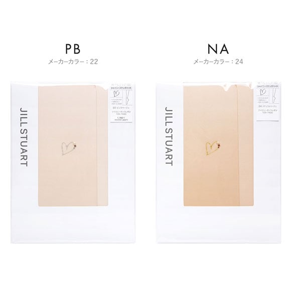 ジルスチュアート ハートモチーフ ストッキング レディース パンスト M-L L-LL 大きいサイズ JILL STUART