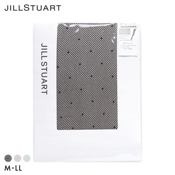ジルスチュアート ラメドットメッシュ ストッキング レディース パンスト M-L L-LL JILL STUART