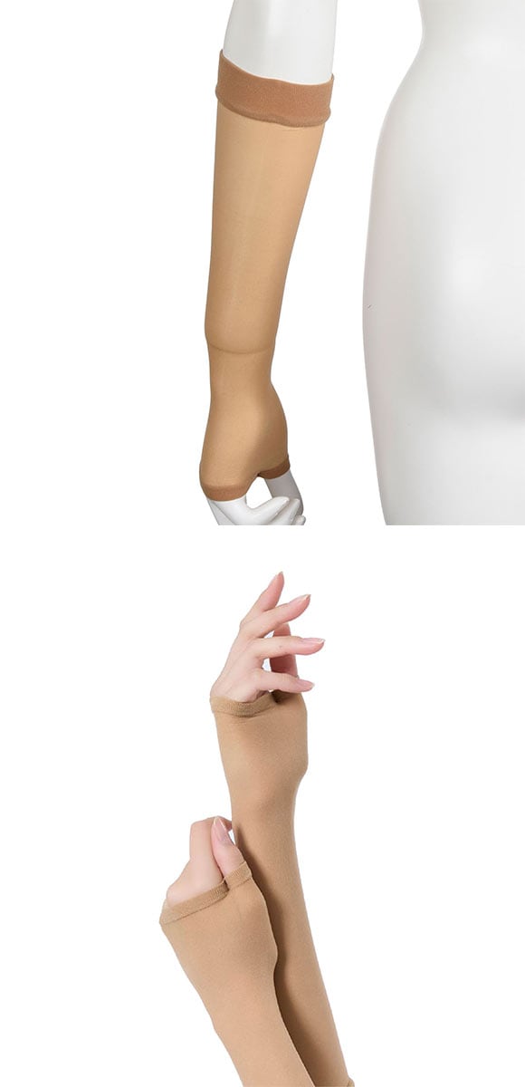 福助 まとうUVヴェール アームカバー ショート丈 レディース 涼感 UVカット fukuske