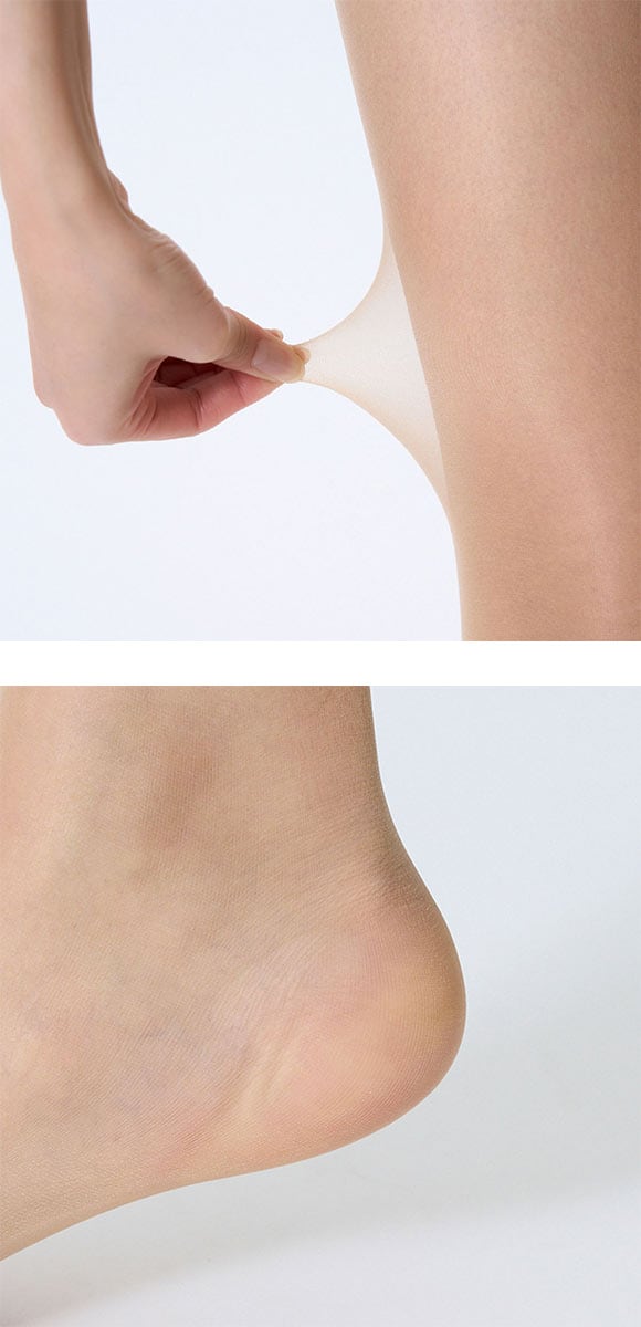 福助 まとうUVヴェール オープントゥ 2本指 ストッキング 涼感タイプ レディース パンスト fukuske 紫外線対策