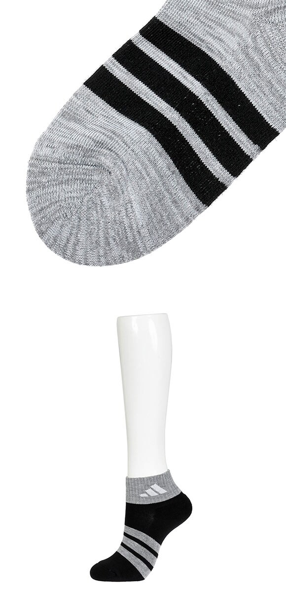 アディダス キッズ ロゴ＆スリーストライプ ショート丈 ソックス 3足セット ジュニア ボーイズ 靴下 消臭 破れにくい adidas