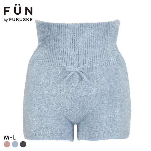 福助 FUN by FUKUSKE シャギー 腹巻付きパンツ レディース 腹巻 ルームウェア