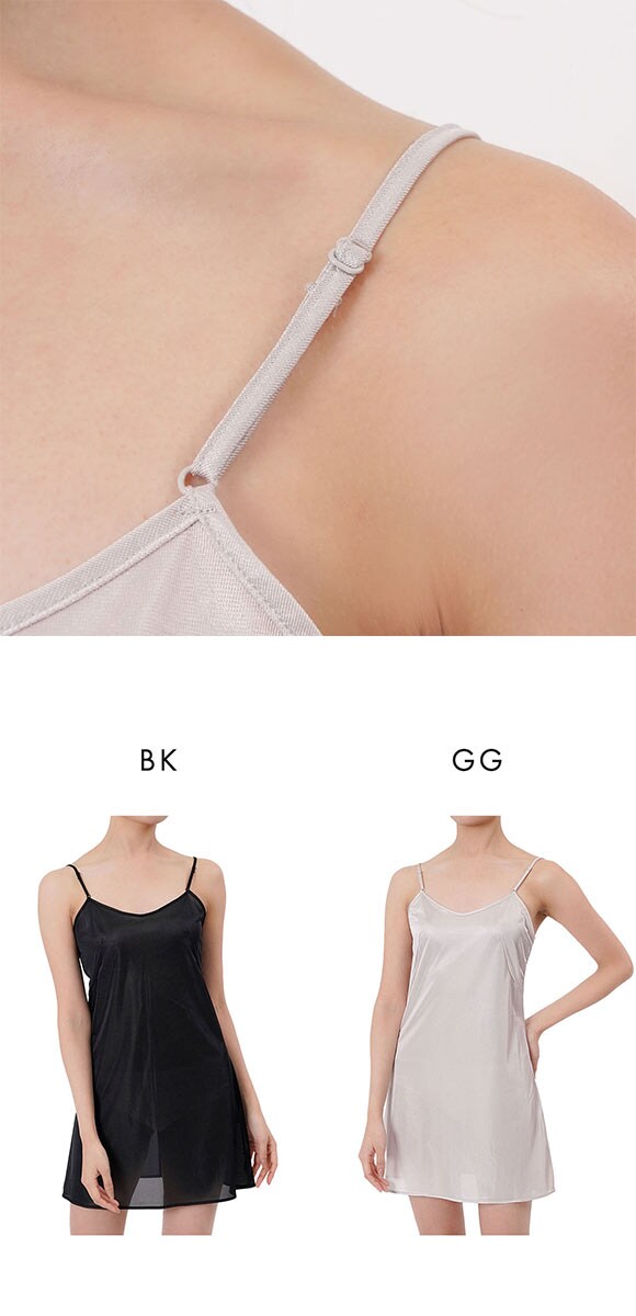 福助 fukuske FUN by FUKUSKE 着こなしキレイ スリップ レディース インナー ペチワンピ