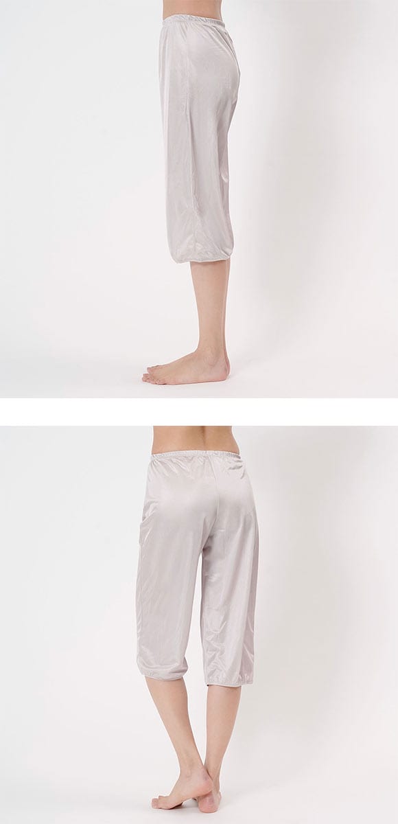 福助 fukuske FUN by FUKUSKE 着こなしキレイ 足口ゴム入り ペチパンツ 70cm丈 レディース インナー