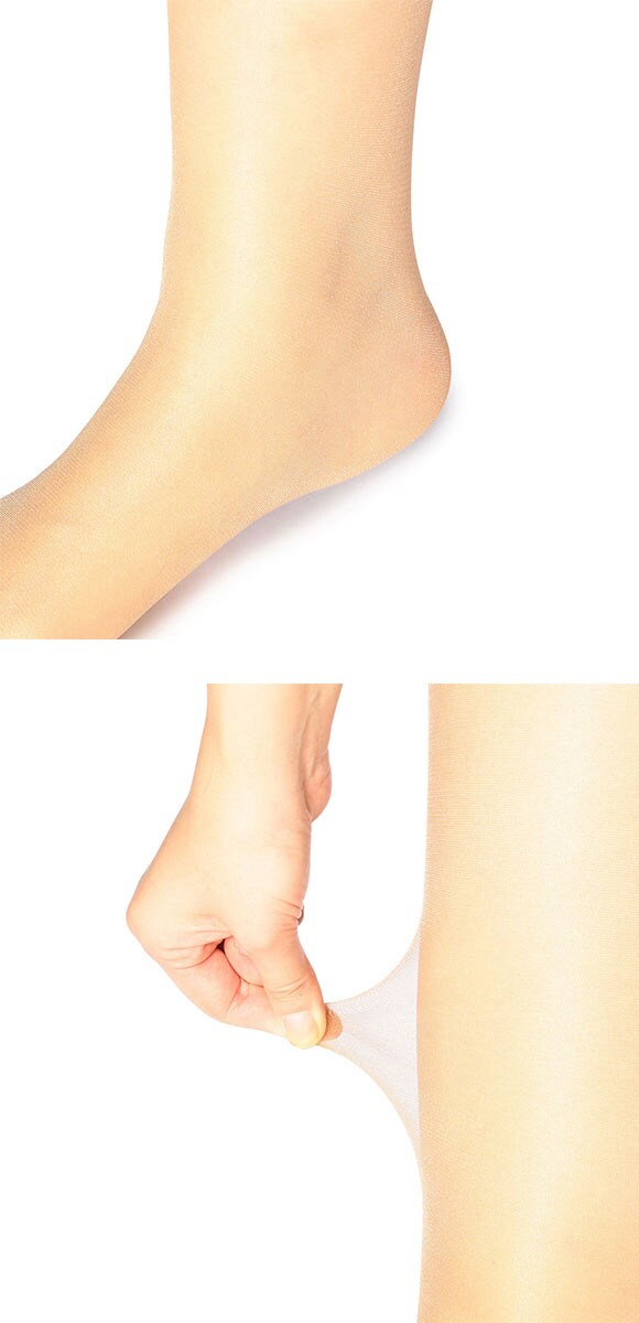 福助 夏に雪が降る シルキーサポート サマー ストッキング 3足セット レディース パンスト fukuske