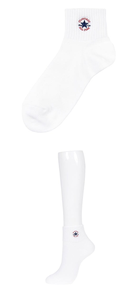 コンバース ワンスター刺繍 ショート丈 ソックス 3足セット レディース 靴下 CONVERSE 23-25cm