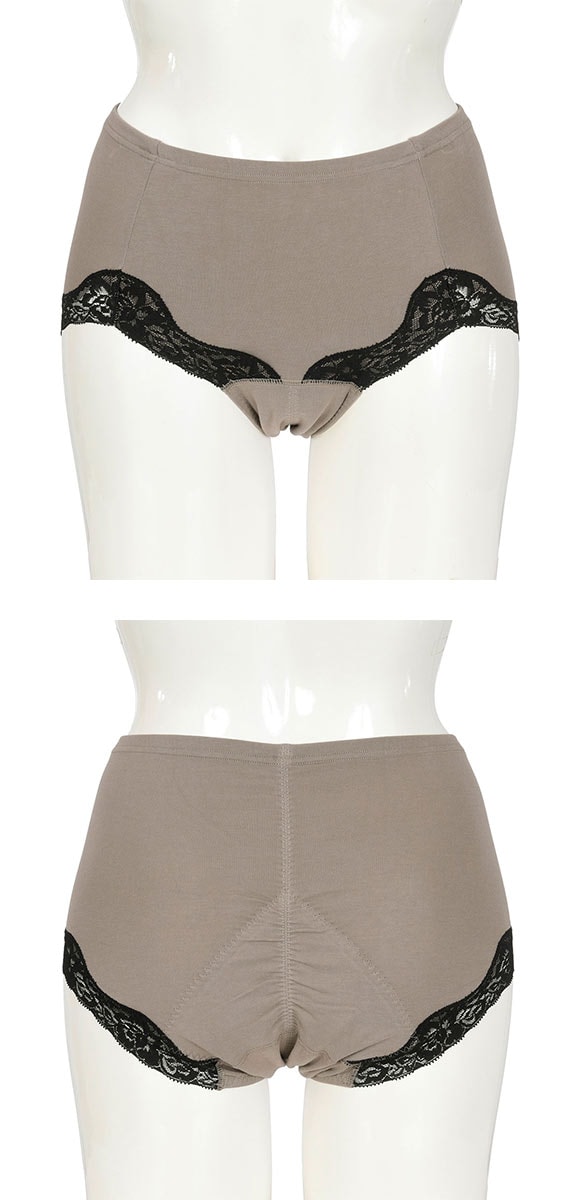 福助 満足 お腹2重 ポケット付き サニタリーショーツ 昼用 レディース 羽つきナプキン対応 fukuske