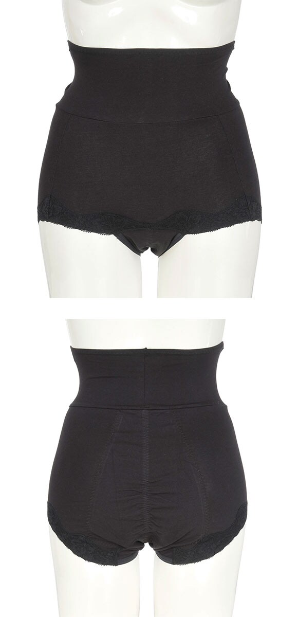 福助 満足 腹巻付き 1分丈 サニタリーショーツ 夜用 レディース 羽つきナプキン対応 fukuske