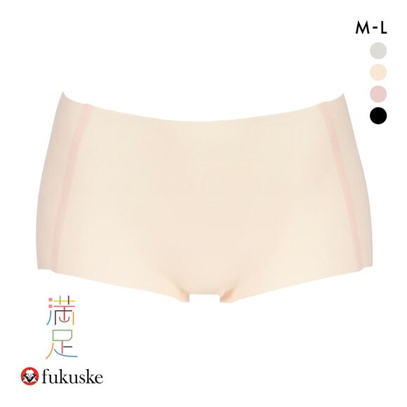 福助 満足Styling すうっとAirな涼感タッチ シームレス 1分丈 ボクサー ショーツ レディース fukuske