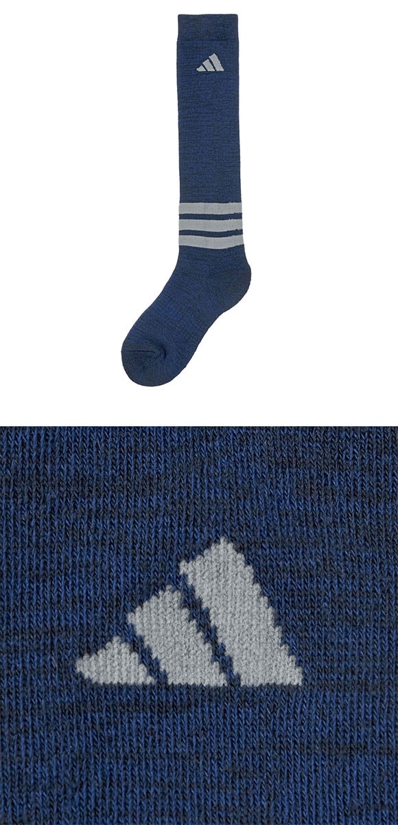 アディダス キッズ ジュニア ワンポイントロゴ ハイソックス 2足セット 子供 靴下 保温 adidas 21-23cm 23-25cm