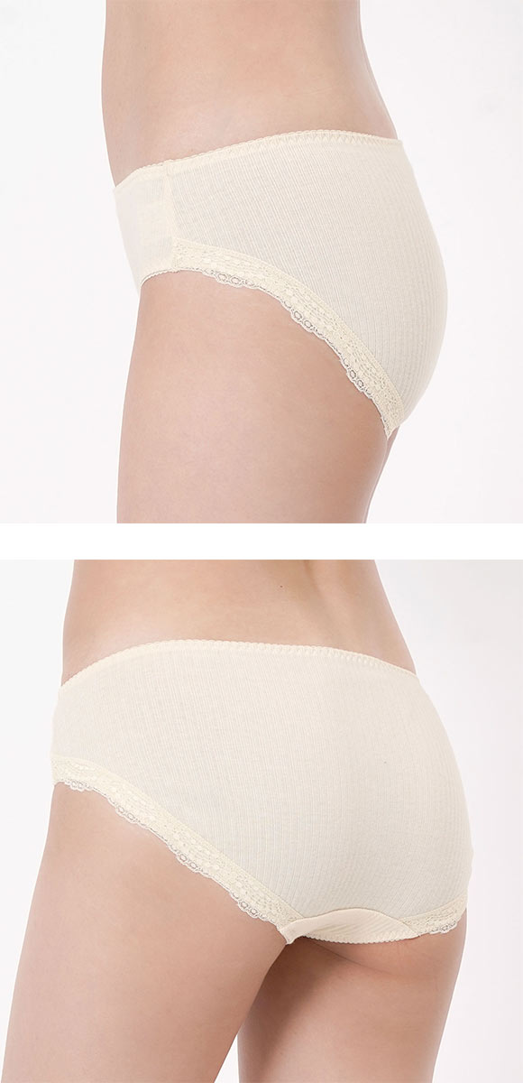 福助 kihada コットン100％ スタンダード ショーツ レディース LLサイズ fukuske キハダ