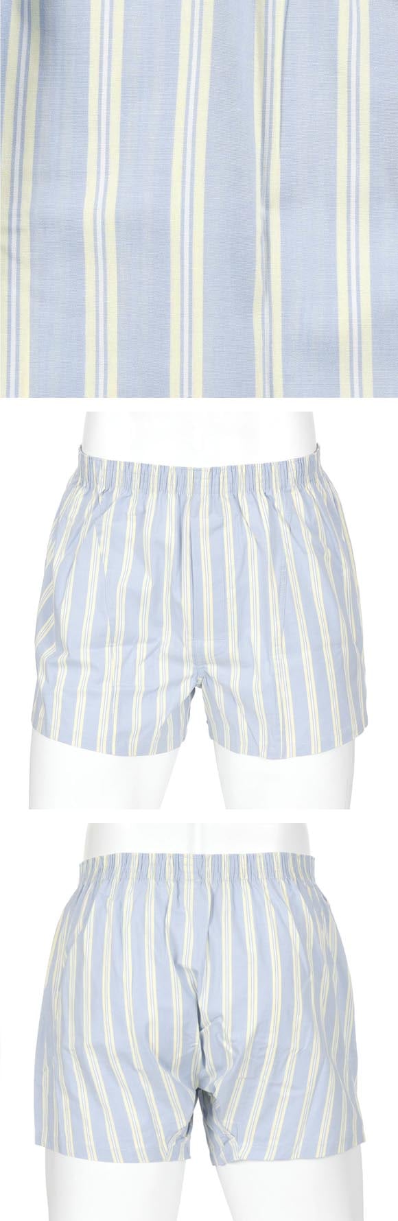 福助 SHITATEYA PANTS ストライプ柄 ストレッチ トランクス メンズ 前あき fukuske