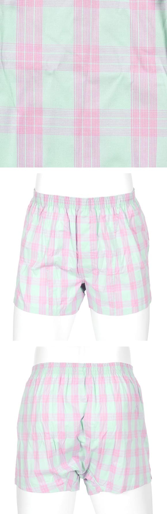 福助 SHITATEYA PANTS チェック柄 ストレッチ トランクス メンズ 前あき fukuske