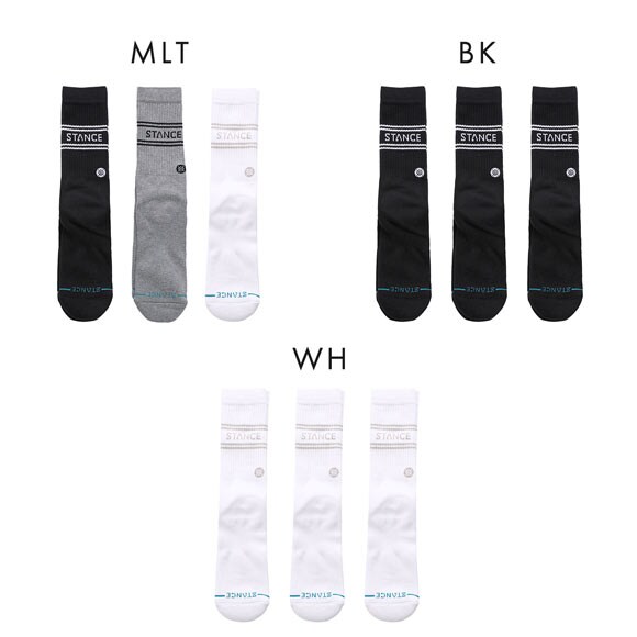 スタンス VITAL 3 PACK CREW クルー丈 ソックス 3足セット メンズ STANCE 靴下