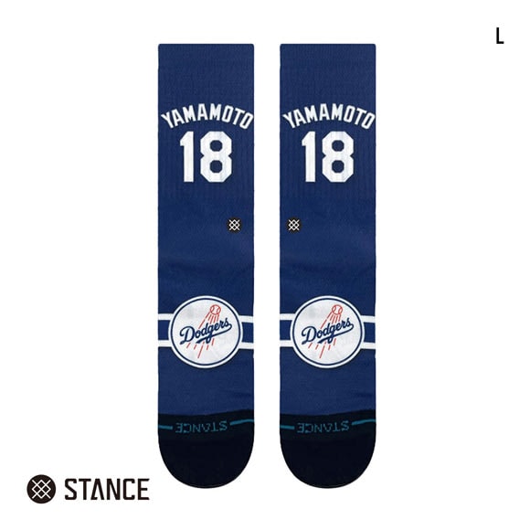 スタンス JERSEY YAMAMOTO クルー丈 ソックス メンズ STANCE 靴下