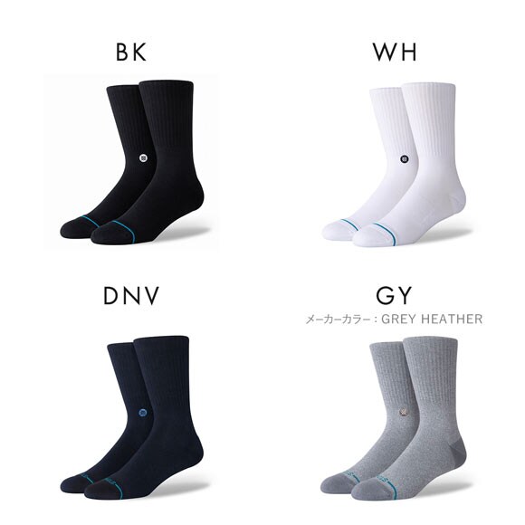 スタンス ICON クルー丈 ソックス メンズ STANCE 靴下