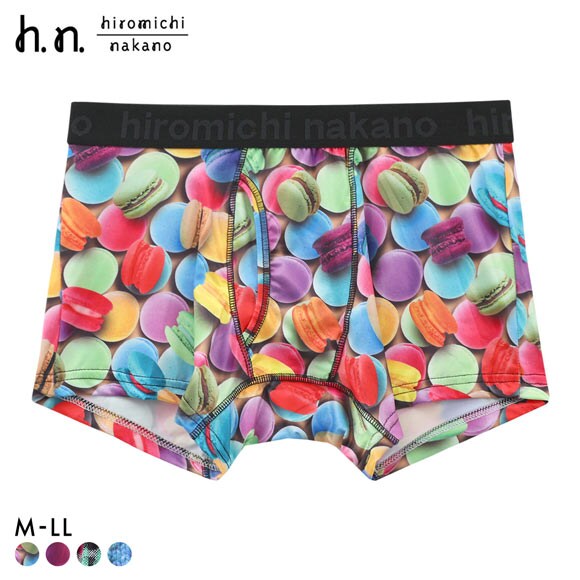 ヒロミチナカノ hiromichinakano 転写プリント ボクサーパンツ メンズ 前あき M L LL