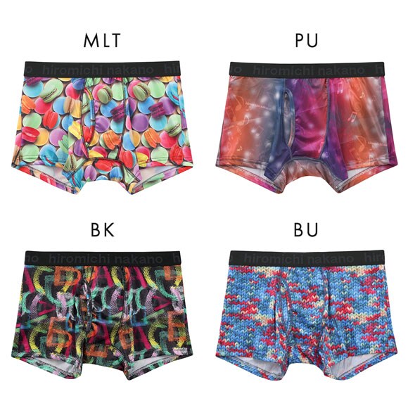 ヒロミチナカノ hiromichinakano 転写プリント ボクサーパンツ メンズ 前あき M L LL