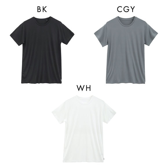 ファイテン Phiten アクアチタン採用 クルーネック 半袖 Tシャツ メンズ インナー 吸放湿 ムレ軽減 ショートスリーブ